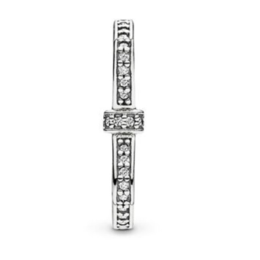 Pandora Sparkling Bow Ring Size 8 - Picture 2 of 7